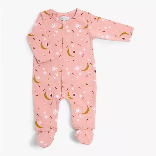 Pyjama rose jersey etoiles 01M - Apres la pluie