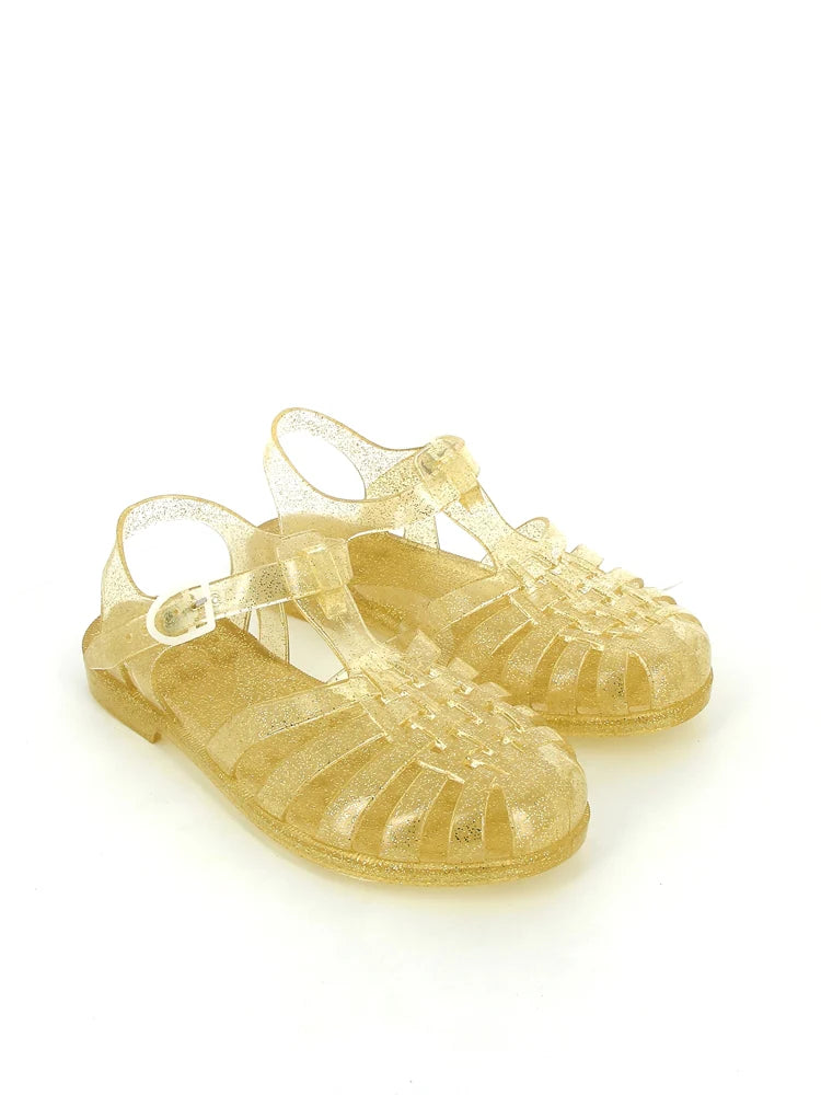 Sandales Doré pailleté