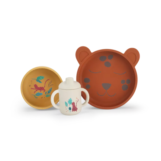 Set vaisselle silicone - La forêt Mawa