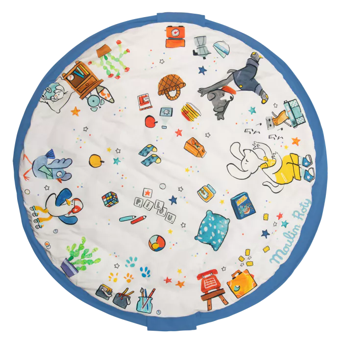 Tapis de jeu - sac de rangement - Puce et Pilou