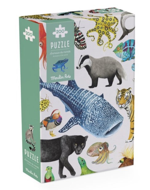 Puzzle les animaux du monde - 200 pcs - Tout autour du monde