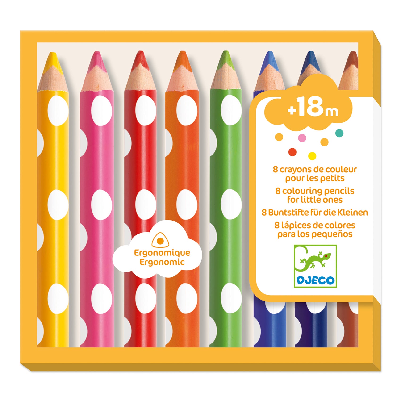 Les couleurs - 8 crayons de couleurs pour les petits
