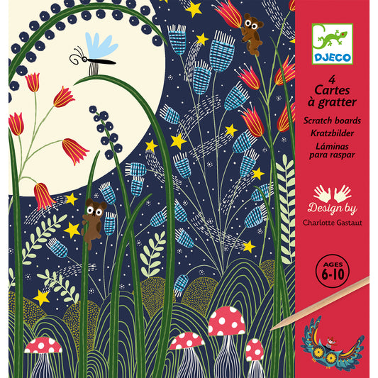 Cartes à gratter - Pleine lune