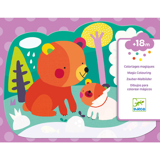 Coloriage à l'eau - Caché dans les bois