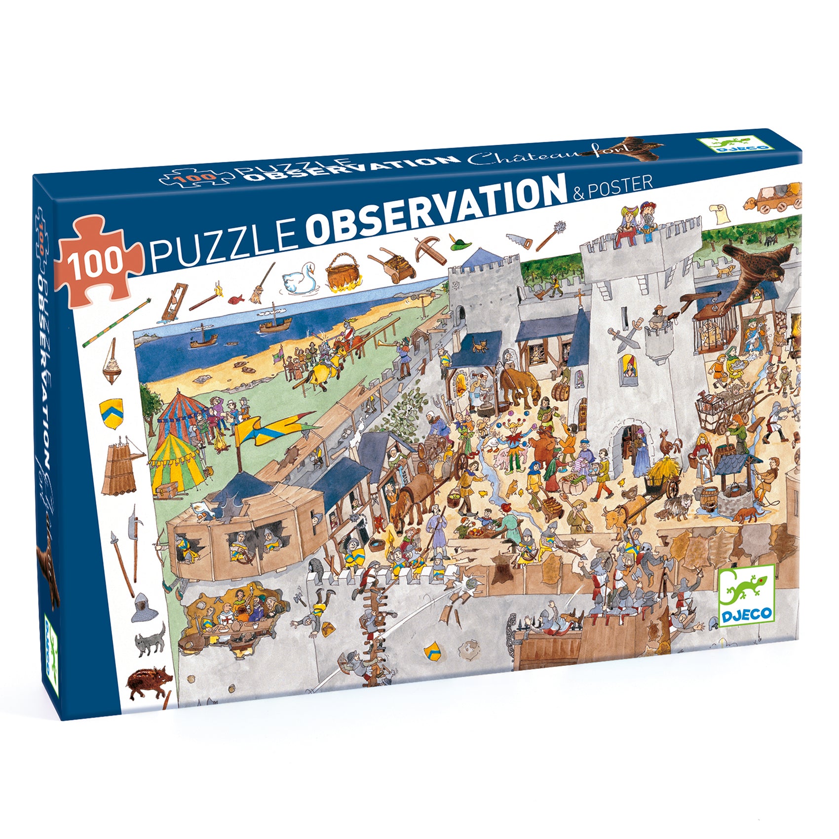 Puzzles observation - Le château fort 100 pcs