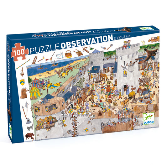 Puzzles observation - Le château fort 100 pcs