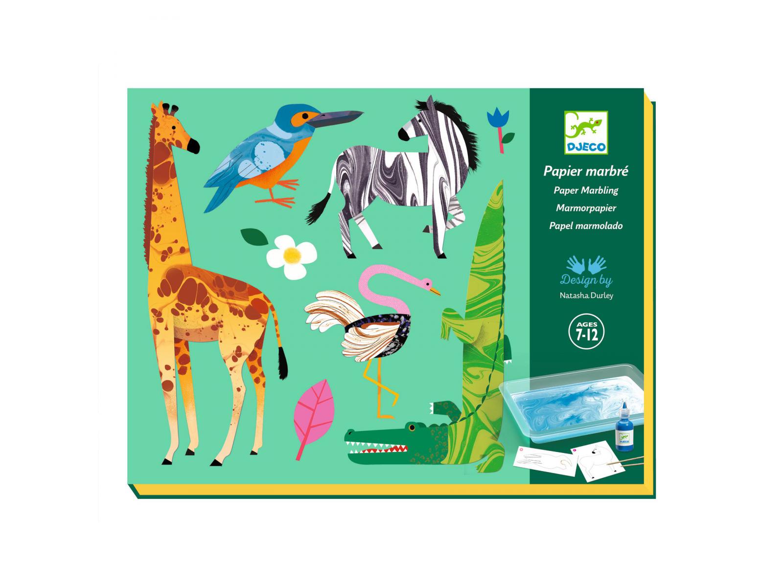 Ateliers - Papier marbre - Colorful