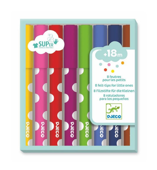 Les couleurs - 8 feutres pour les petits