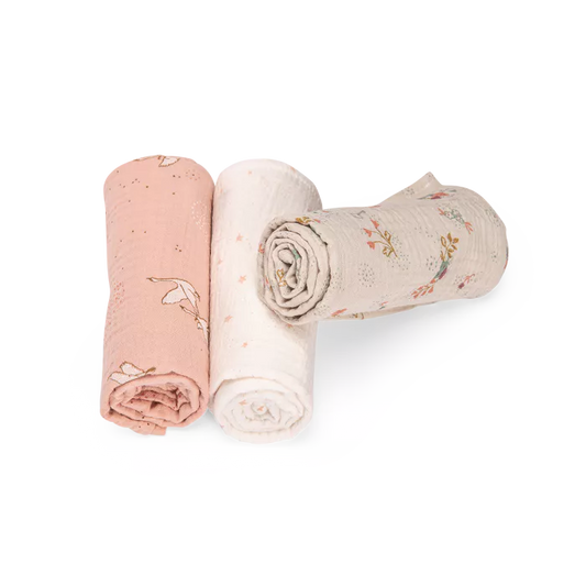 Set de 3 langes imprimés - La petite ecole de danse